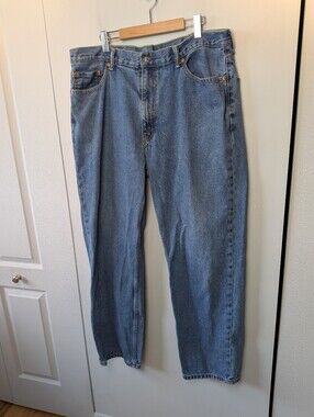 LEVI'S 550 Jeans Straight Leg Men Size 40x34 Blue 100% Cotton Classic Fit